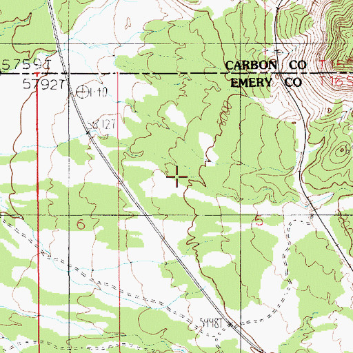 Topographic Map of Middle Canyon, UT
