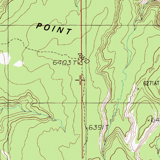 Topographic Map of Middle Point, UT