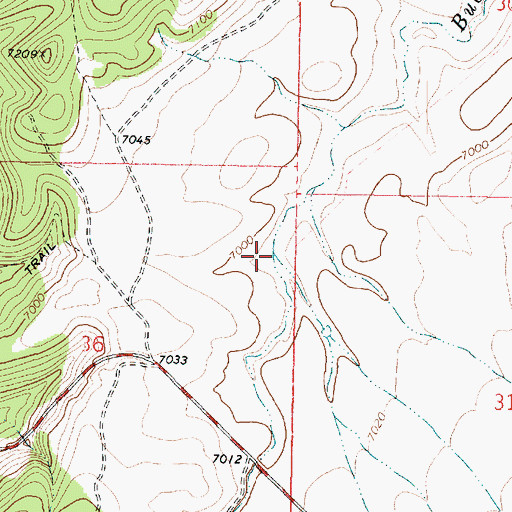 Topographic Map of Middle Spring Wash, UT