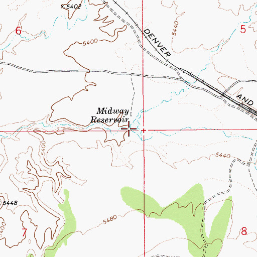 Topographic Map of Midway Reservoir, UT