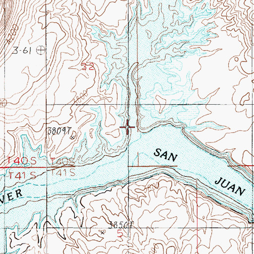 Topographic Map of Mikes Canyon, UT