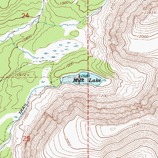 Topographic Map of Milk Lake, UT