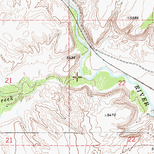 Topographic Map of Miller Creek, UT