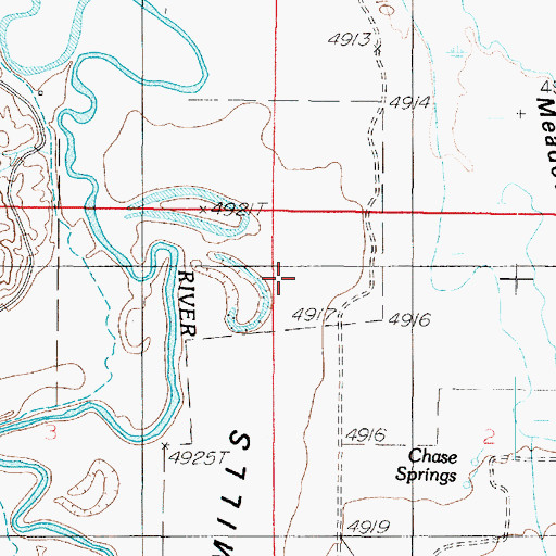 Topographic Map of Mills Valley, UT