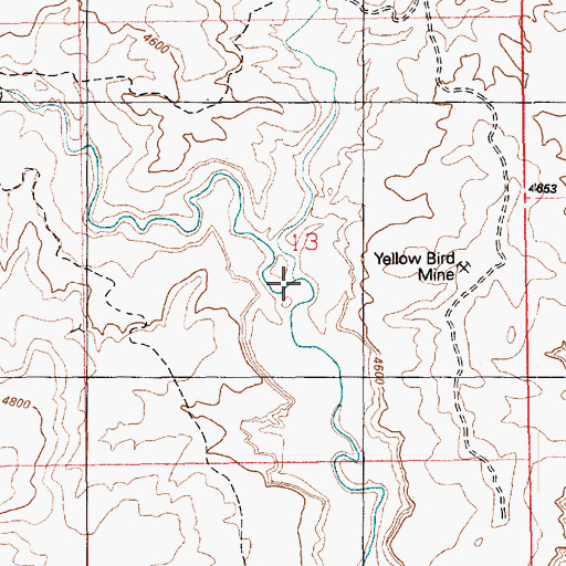 Topographic Map of Mine Draw, UT
