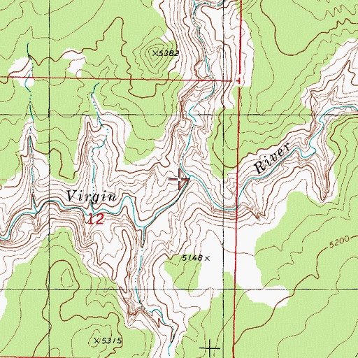 Topographic Map of Mineral Gulch, UT