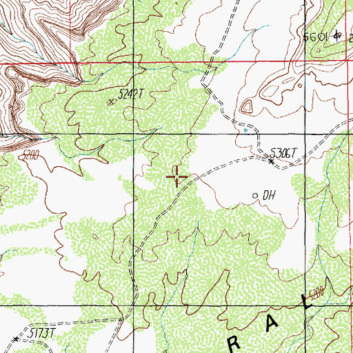 Topographic Map of Mineral Point, UT