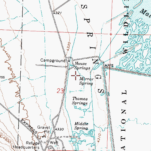 Topographic Map of Mirror Spring, UT