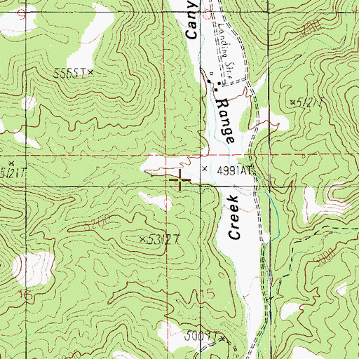 Topographic Map of Mitchs Canyon, UT