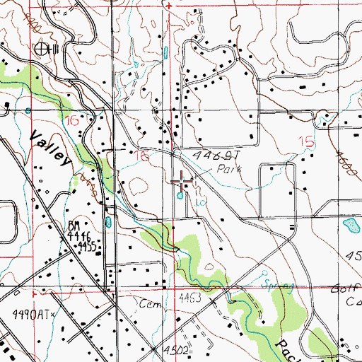 Topographic Map of Old City Park, UT