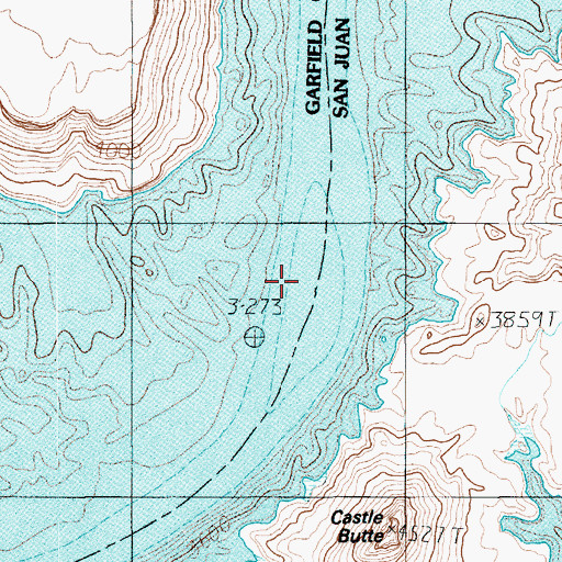 Topographic Map of Monte Cristo Island, UT