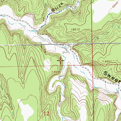 Topographic Map of Monument Canyon, UT