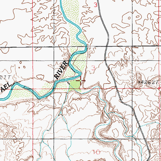 Topographic Map of Moonshine Wash, UT