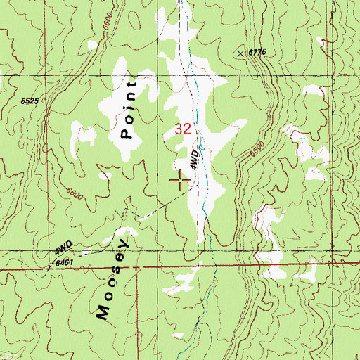 Topographic Map of Moosey Point, UT