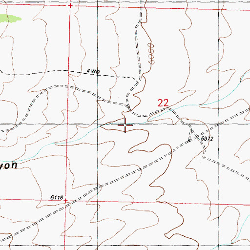Topographic Map of Morehouse Canyon, UT