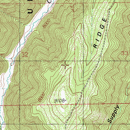 Topographic Map of Mormon Ridge, UT