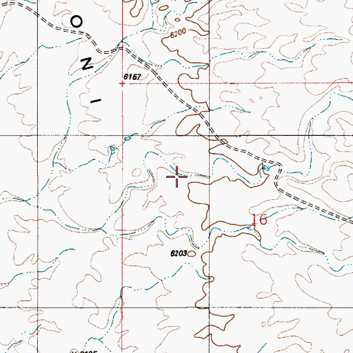 Topographic Map of Moroni Slopes, UT