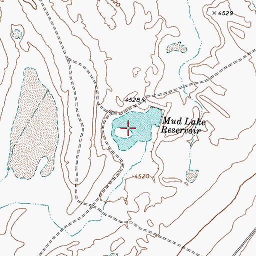 Topographic Map of Mud Lake Reservoir, UT