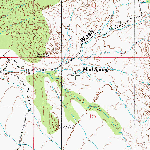 Topographic Map of Mud Spring, UT