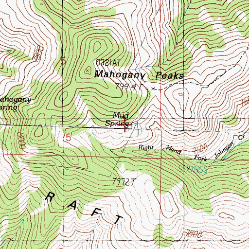 Topographic Map of Mud Spring, UT