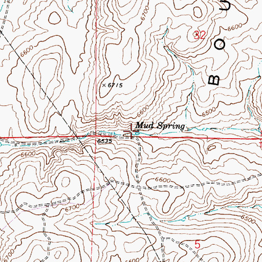 Topographic Map of Mud Spring, UT