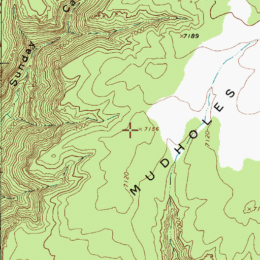 Topographic Map of Mudholes Point, UT