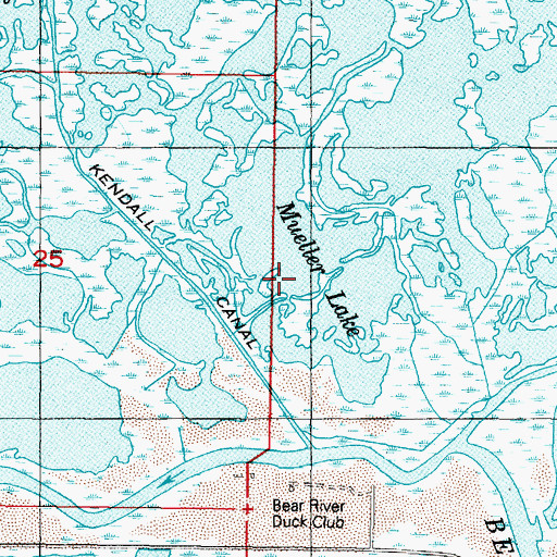 Topographic Map of Mueller Lake, UT