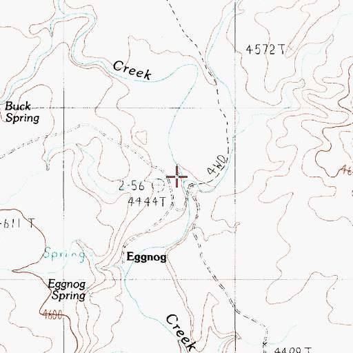 Topographic Map of Muley Creek, UT