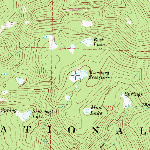 Topographic Map of Mumford Reservoir, UT