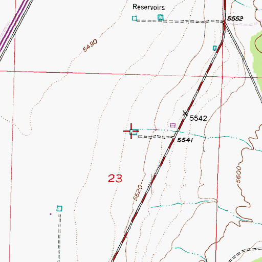 Topographic Map of Murie Creek, UT
