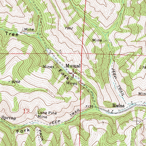 Topographic Map of Mutual, UT