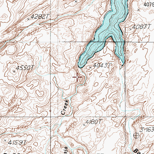 Topographic Map of Nasja Creek, UT