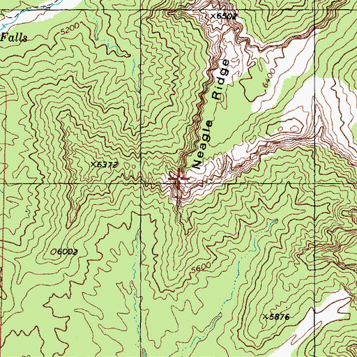 Topographic Map of Neagle Ridge, UT