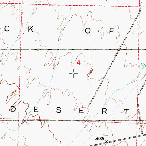 Topographic Map of Neck of the Desert, UT