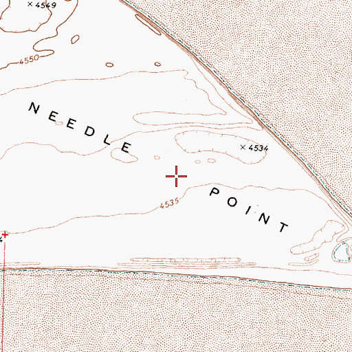 Topographic Map of Needle Point, UT