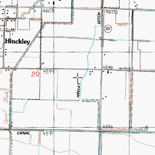 Topographic Map of Neeley Ditch, UT