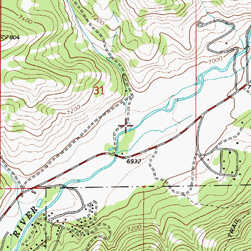 Topographic Map of Neil Creek, UT