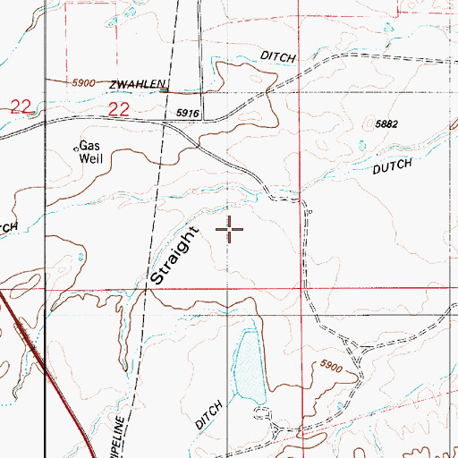 Topographic Map of Nelson Ranch, UT