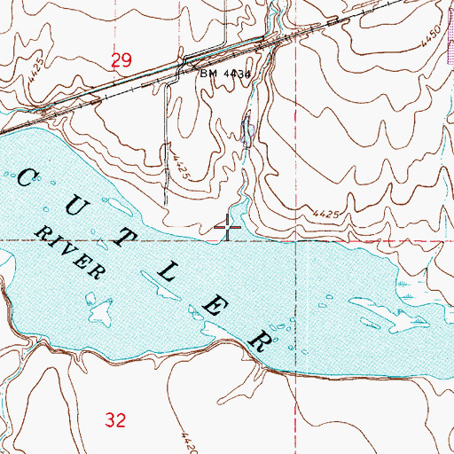Topographic Map of Newton Creek, UT