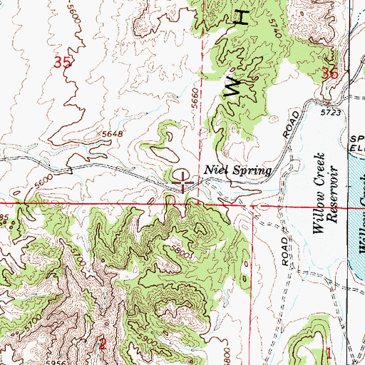 Topographic Map of Niel Spring, UT