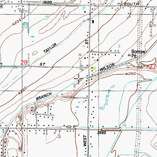 Topographic Map of North Branch Wilson Canal, UT