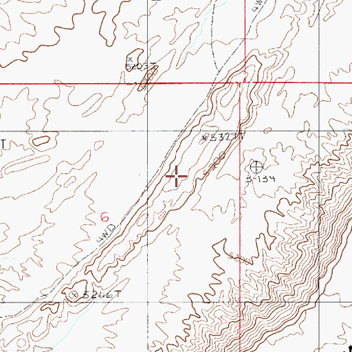 Topographic Map of North Caineville Reef, UT