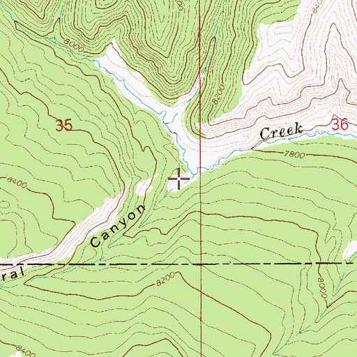 Topographic Map of North Corral Canyon, UT
