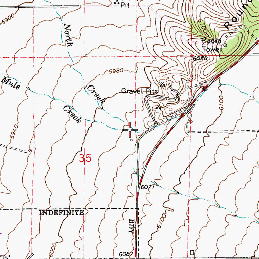 Topographic Map of North Creek, UT