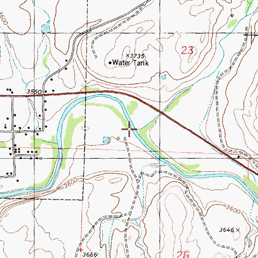 Topographic Map of North Creek, UT