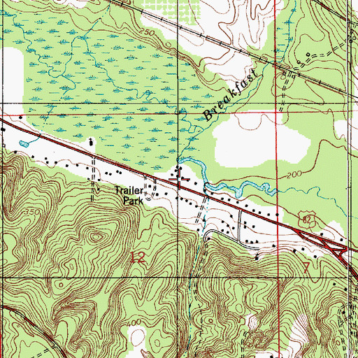 Topographic Map of Kingdom Hall of Jehovahs Witnesses, AL