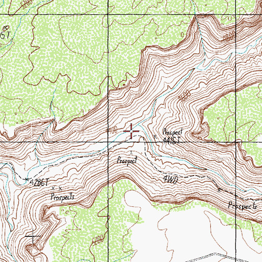 Topographic Map of North Fork Mineral Canyon, UT