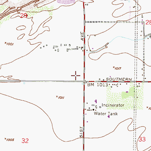 Topographic Map of Canal Three (historical), AZ