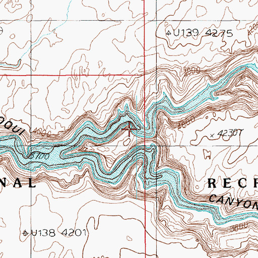 Topographic Map of North Gulch, UT