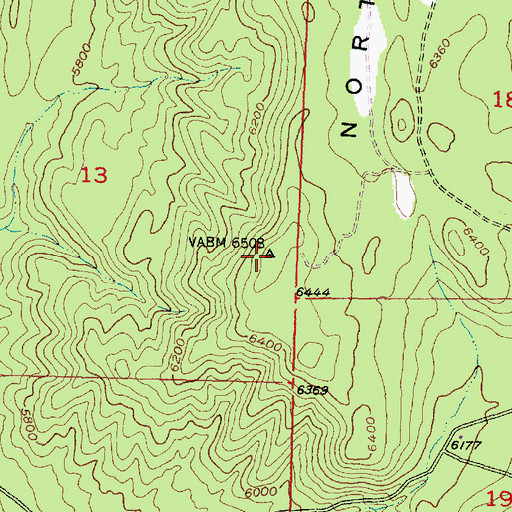 Topographic Map of North Hills, UT